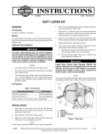 Soft Lower Kit Instruction Sheet - Harley