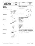 INSTALLATION INSTRUCTIONS