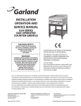 G24 Griddle Service Manual