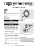 V-Rod Muffler End Caps Instruction Sheet - Harley