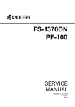FS-1370DN Service Manual - Northeast Print Supplies