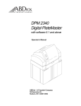 DPM 2340 Digital PlateMaster