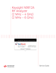 Service Guide: Keysight (Agilent) N9912A RF Analyzer