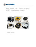 State of New York Contract PC60006 LIFEPAK defibrillator Catalog