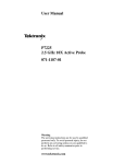 P7225 2.5 GHz 10X Active Probe User Manual