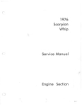 Scorpion Whip . Service. Manual Engine Section