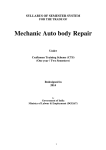 Mechanic Auto body Repair - Directorate General of Employment