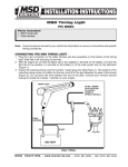 MSD 8990 Timing Light Installation Instructions