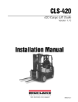 CLS-420 Installation Manual - Rice Lake Weighing Systems