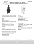 Proximity AFR2 Air Filter Regulator Manual PDF