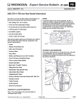 2002 CR-V: PDI and New Model Information - 01-094e - `02