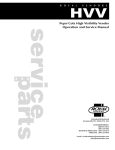 Pepsi Cola High Visibility Vender Operation and Service Manual