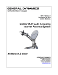 Mobile VSAT Auto Acquiring Internet Antenna System .98 Meter/1.2