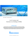 Level Accuracy and Electronic Level Settings of