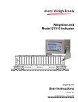 Weighline + E1310 Indicator user manual - Avery Weigh