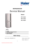 Haier HRF-369AA User Guide Manual PDF