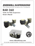 RAR-260 Owner`s Manual
