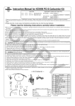 Instruction Manual for KEIHIN PC18 Carburetor Kit