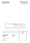 SERVICE MANUAL DISHWASHER