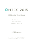 OMTEC 2015 Exhibitor Services Manual