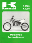 Kawasaki KX125 / KX250 service manual 1992-1993