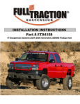 INSTALLATION INSTRUCTIONS Part # FTS4108 - Full