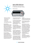 Agilent 34401A Multimeter Uncompromising Performance for