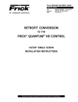 RETROFIT CONVERSION FRICK® QUANTUM™ HD CONTROL