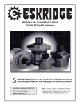 model 132l planetary gear drive service manual