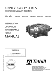 KMBD Vacuum Booster 4000, 6500, 8000, 9400, 10000 Manual