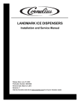 Installation and Service Manual Landmark Ice Dispenser
