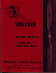 SERUICE ilIAI{UAt - Univair Aircraft Corporation