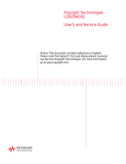 Keysight Technologies   U3020AD01   User`s and Service Guide