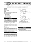 CHROME FRONT BRAKE MASTER CYLINDER KIT - Harley