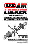 ARB® Air Locker™ Locking Differential, Front Dana 60HD, Ratio