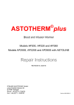 ASTOTHERM 200 - 260 Infusion Pump Service Manual