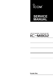 IC-M802 Service manual