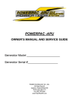 PowerPac - APU Installation and Operation Manual