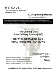 LDS Operating Manual HY-SAVE