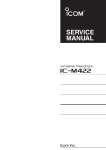 IC-M422 SERVICE MANUAL
