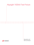 Keysight 16334A Test Fixture