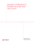 Keysight 16196A/B/C/D Parallel Electrode SMD Test Fixture