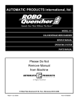 511 Robo Quencher Manual - Greater America Distributing