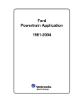 Ford Powertrain Application 1981-2004