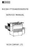 ricoh ft5540/5550/5570 service manual ricoh company, ltd.