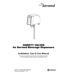 Variety Valve (020004001) - Manitowoc Beverage Systems