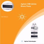 Agilent 1290 Infinity Binary Pump User Manual