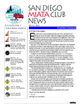 San Diego Miata Club News March 2001