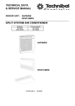 technical data & service manual split system air - Termo