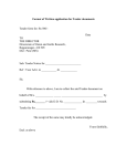 Format of Written application for Tender documents Tender form fee